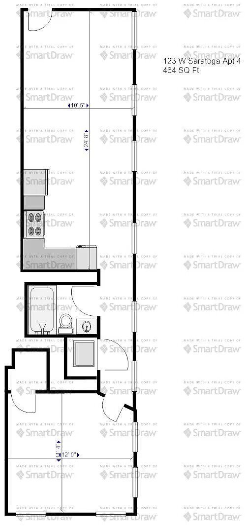 Floorplan - 123 W Saratoga St