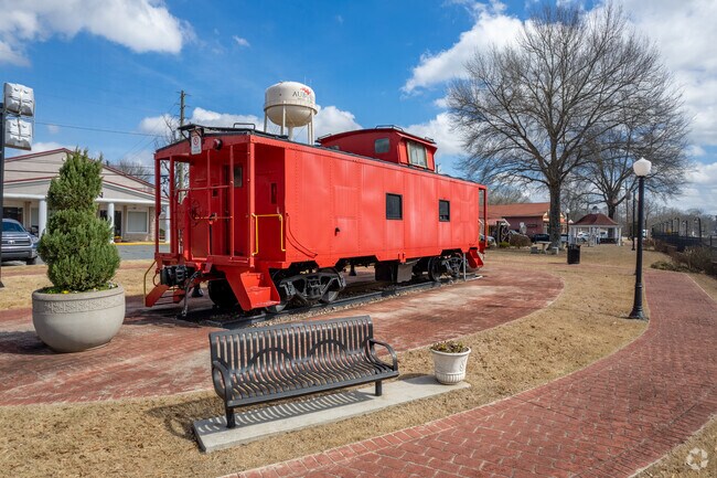 R.H. Burel Park caboose.
