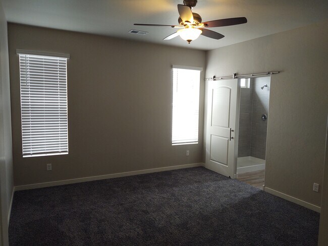 Master Bedroom with Barn Door - 387 Sage Way