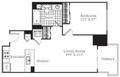 1 Bedroom FP 12