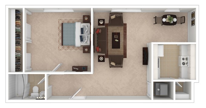 Shaker Park East Apartments – 1 Bedroom 1 Bath Large