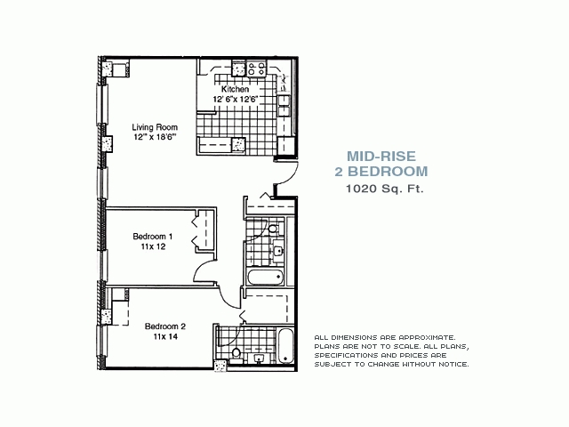 2BR/2BA - Lake Park Crescent Apartments