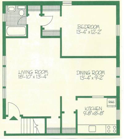 Unit layout - 1 Fox Chase Ln