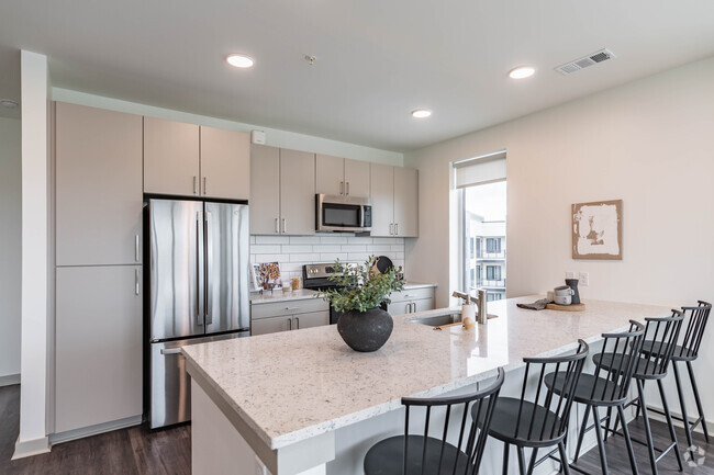 2BR, 2BA - 1299SF - Kitchen - 445 Park Commons