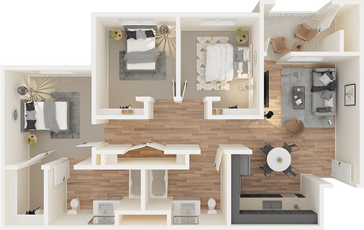 Plano de planta - Antioch Senior And Family Apts.