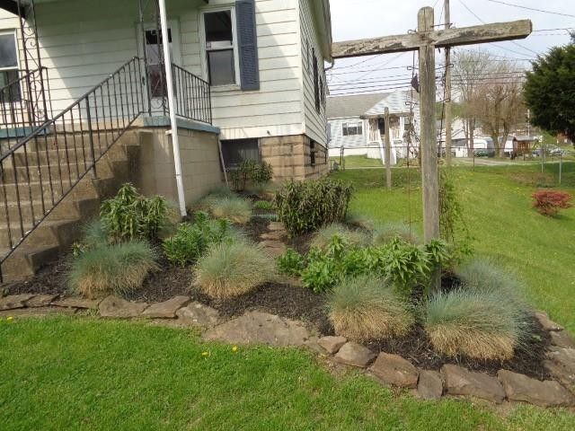 Landscape in back yard - 624 Brown St