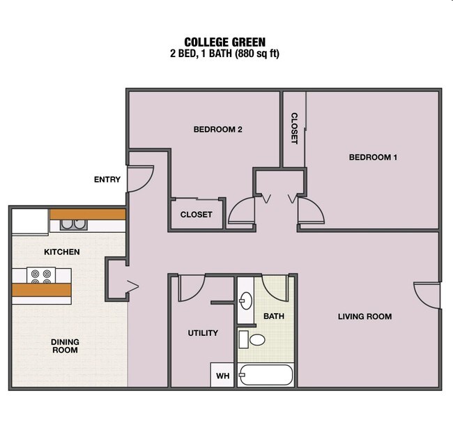 College Green Apartments Albany Or 2br 1ba College Green