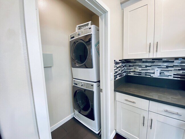 Laundry closet off kitchen - 2070 Maple Ave