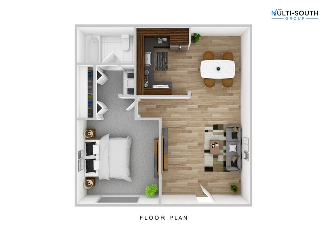 Un dormitorio - Emerald Park Apartments
