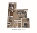 2 Bedroom, 1 Bath (Crosstown)