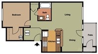 1 bedroom 1 bath