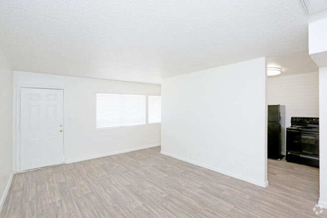 2BR, 1BA - LIVING AREA - The Palms