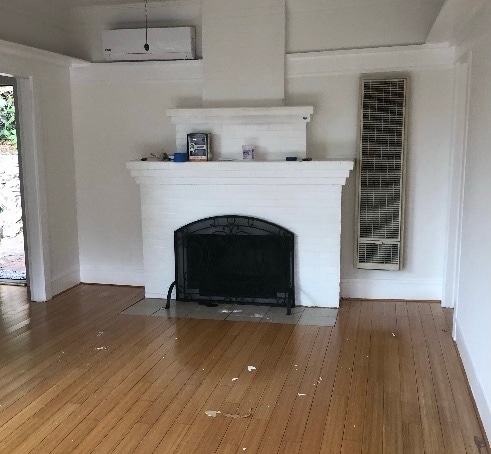 living room fireplace - 1942 Orchard Ave