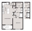 1 Bedroom - 1 Bath