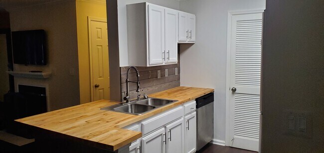 Renovated Kitchen; new hardwood floor - 502 Granville Ct