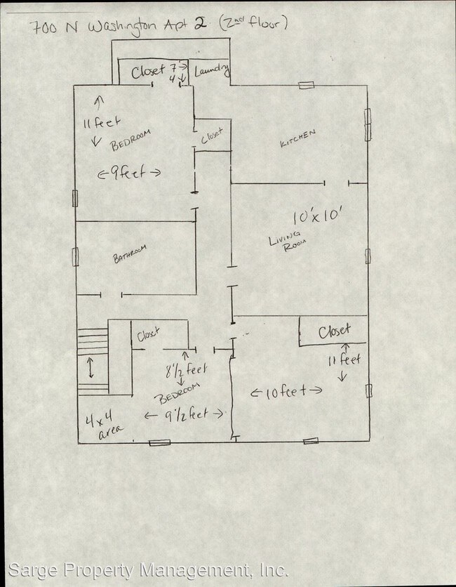 Building Photo - 2 br, 1 bath Apartment - 700 N Washington St