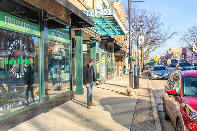 Forest Park residents enjoy taking walks on Madison Avenue.