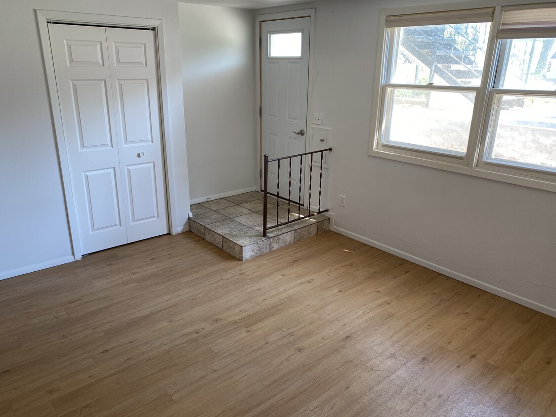 Front door, living room - 411 E Broadway St