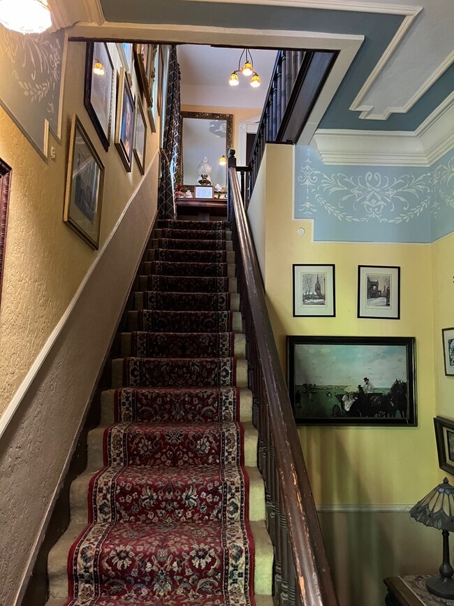 Staircase up to Apartments - 159 W Montecito Ave