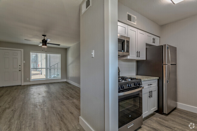 1BR, 1BA - 600SF - Kitchen/Living Area - The Wexler