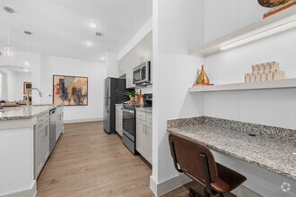 1 BR  1 BA, 975 Sq. Ft. - Desk/Kitchen - Corban Discovery