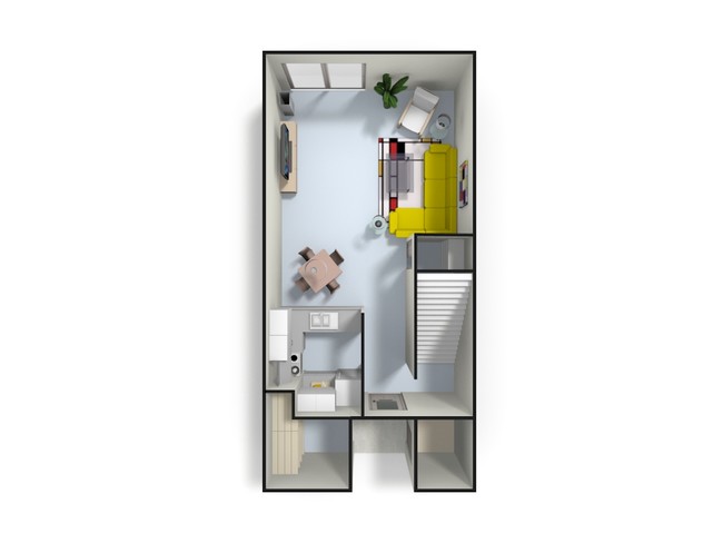 2 BR 1,5 Baño 3D - Plaza Terrace Apartments