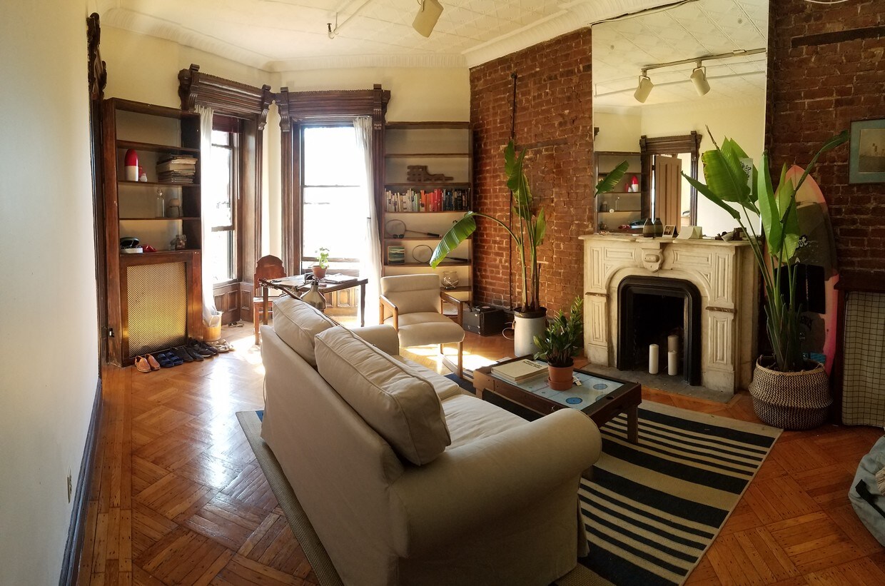 The Living Room Gets Great Sunlight - 203 Berkeley Pl