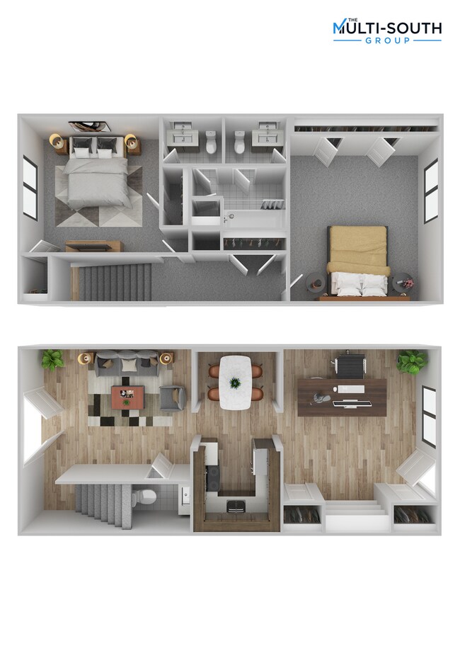 Apartamento de 2 habitaciones y 1,5 baños. - Emerald Pointe