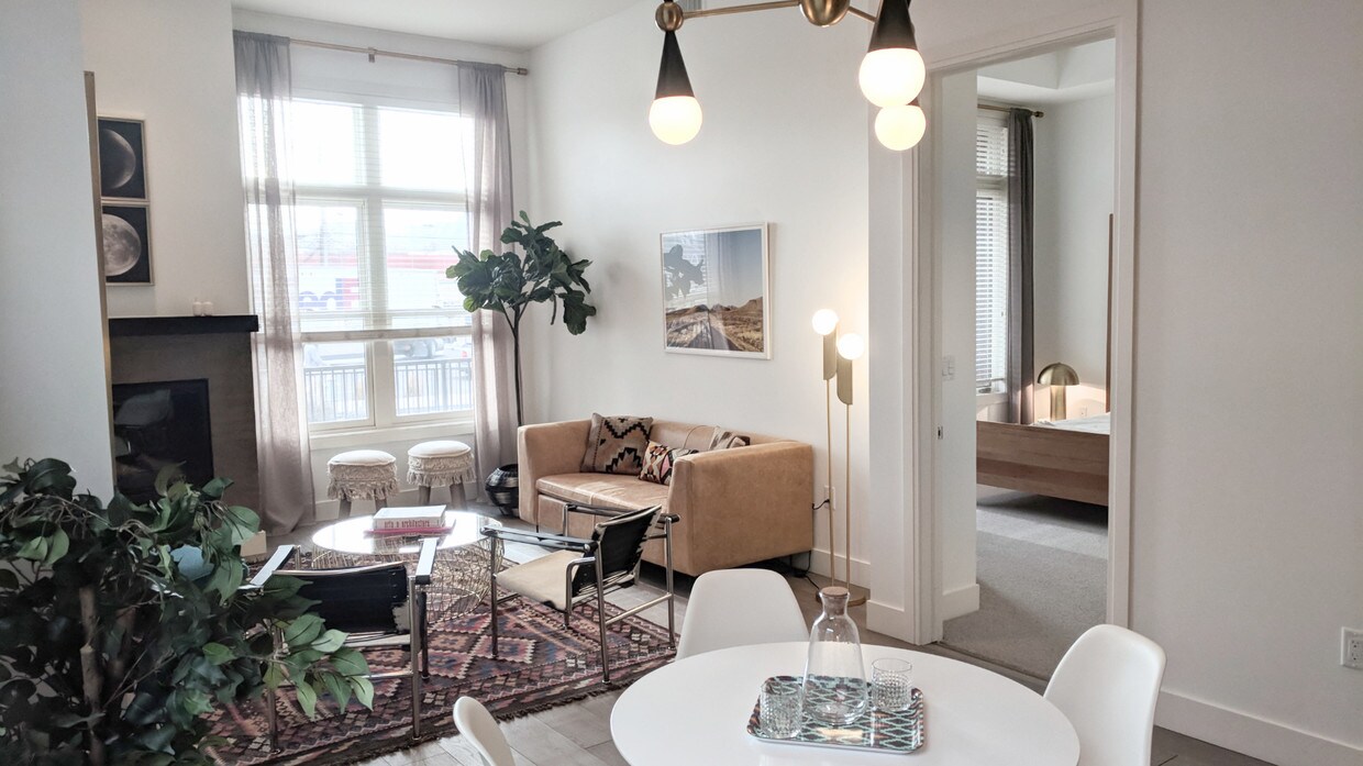 Living room (furniture not included) - 3301 Arapahoe Ave