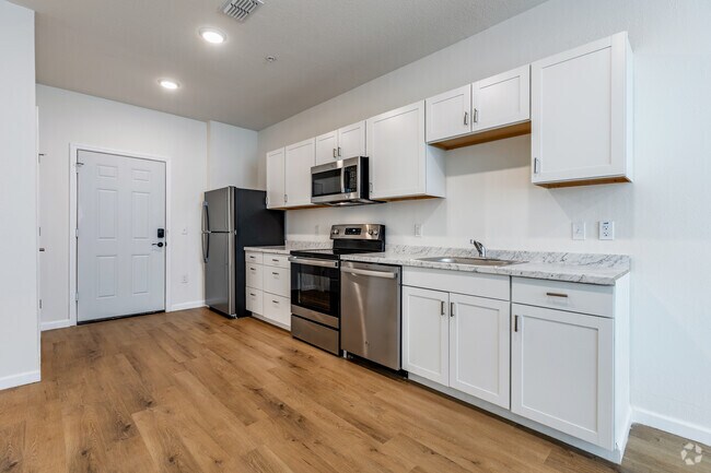 Modelo A1 - 1HAB, 1BA - 571SF - Cocina - Bradenton Lofts