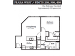 1 Bed 1 Bath Plaza West