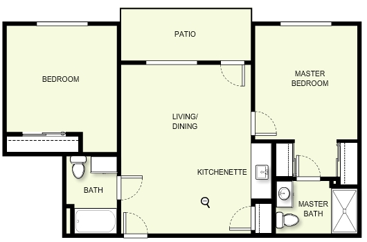 2BR/2BA - Highland Estates