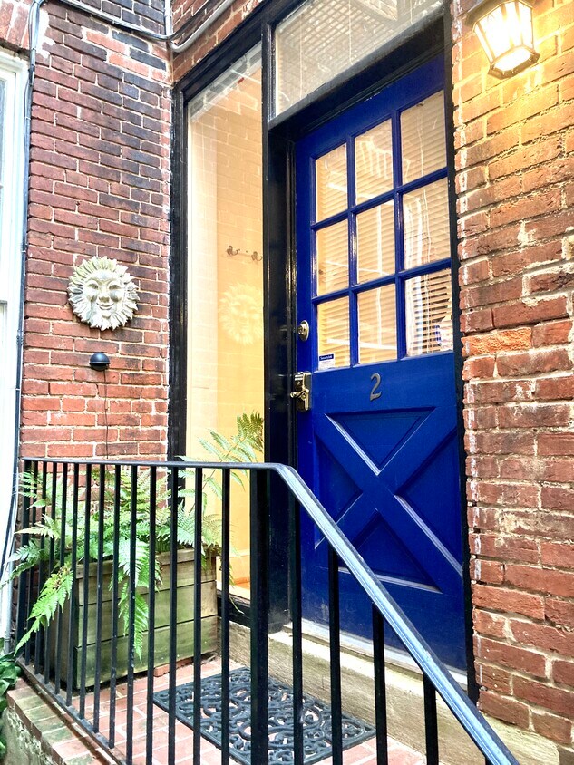 Your private entrance in the back of the home. - 1113 M St NW