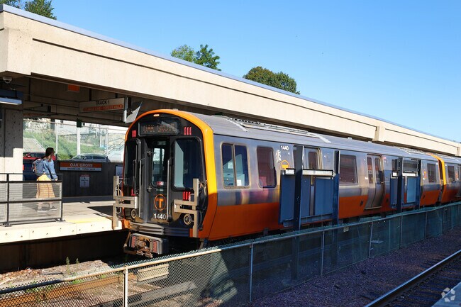 The Oak Grove stop on the Orange Line is also just a few minutes away in nearby Malden.