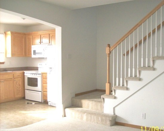 View of kitchen from staircase - 1200 Pebblecreek Dr