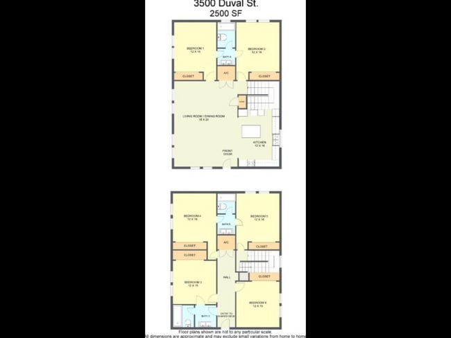 Equal Sized Bedrooms - 3500B Duval Street