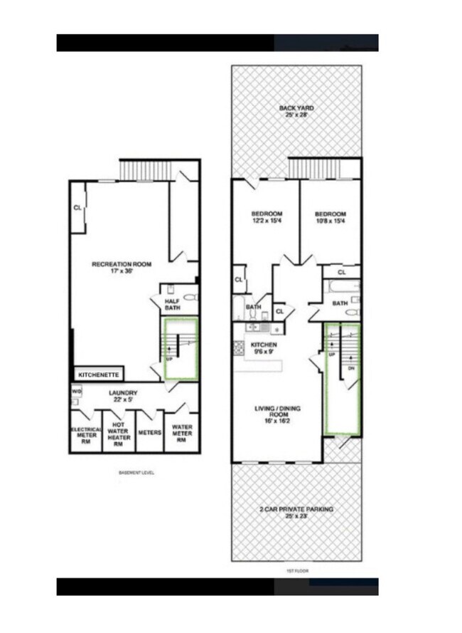 Floorplan (backyard extension not shown on the floorplan) - 380 S 5th St