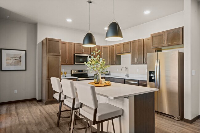 2 Bed 2 Bath Kitchen - The Element Apartments