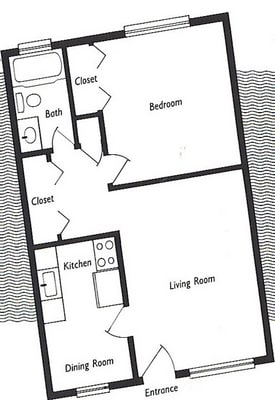 1BR/1BA - Palm Bay Apartments