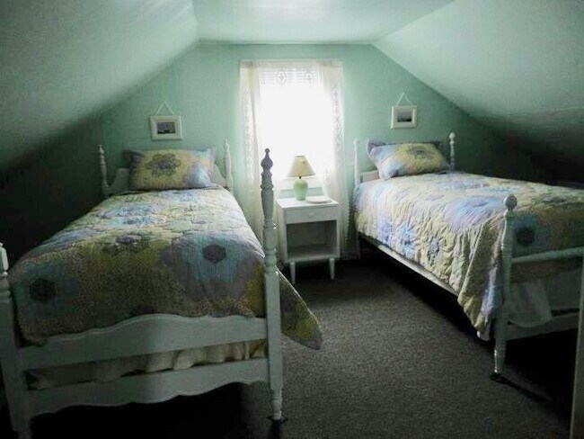 One of two second floor bedrooms - all linens provided - 280 Little Machias Rd