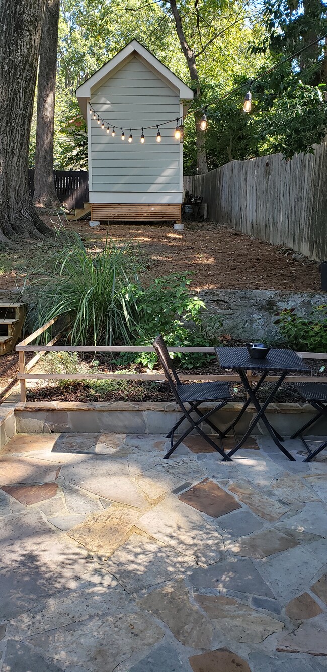 Back patio and storage shed - 712 Gresham Ave SE