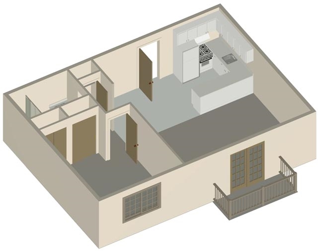 1HAB/1BA - Liberty Circle Apartments