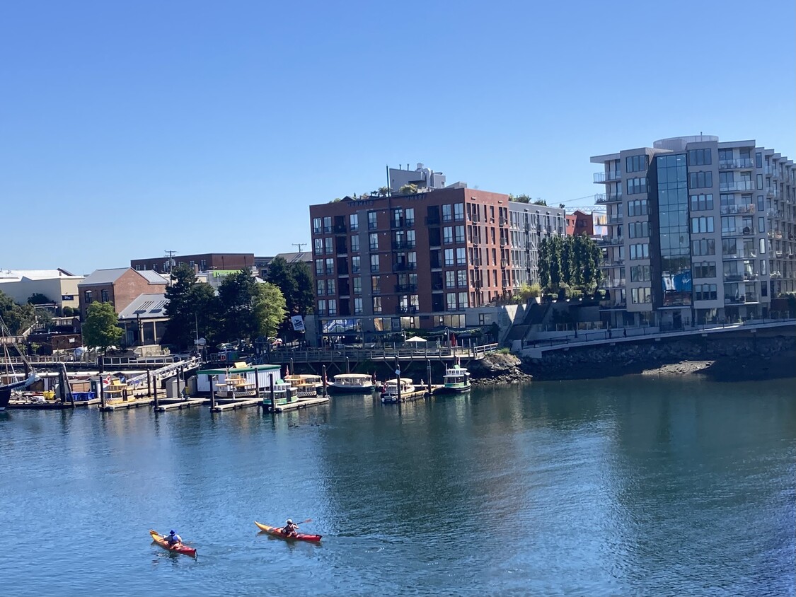 Mermaid Wharf (brown building) - 409 Swift St