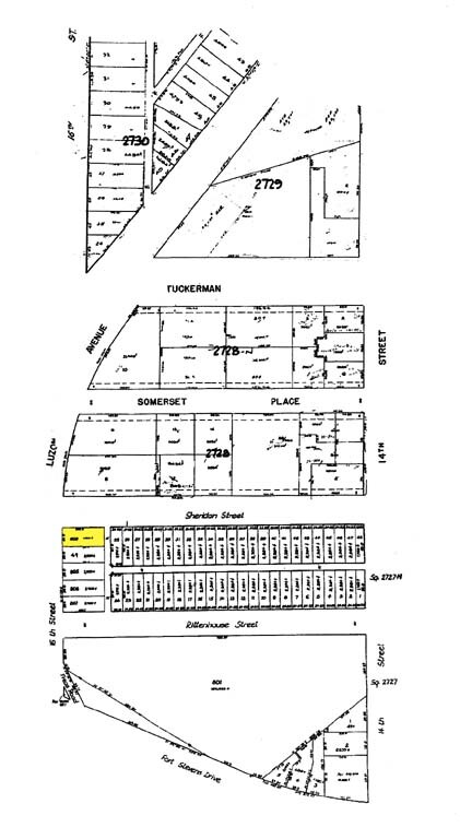 Mapa de la parcela - 1443 Sheridan St NW