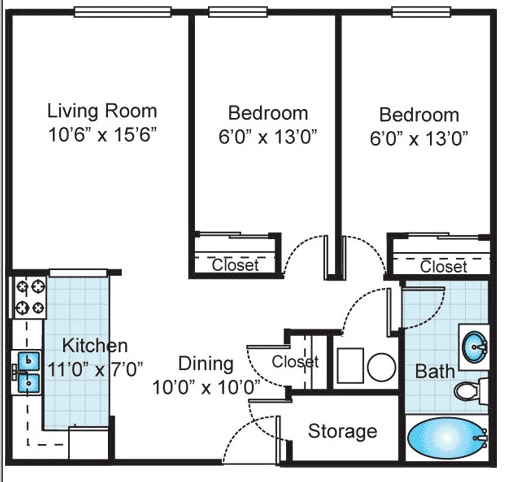 2HAB/1BA - Beechwood Villas