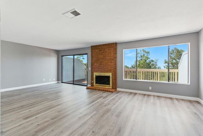 Living room with Fireplace and View - 81 Mountain Valley St