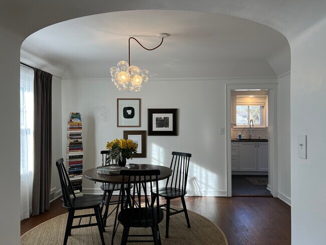Separate dining room with original built ins - 4479 N Woodburn St