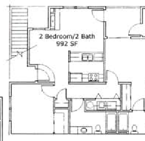 2HAB/2BA - Fountain Valley Apartments