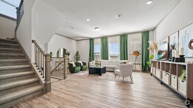Model Home Living Room - The Summit Brownstones