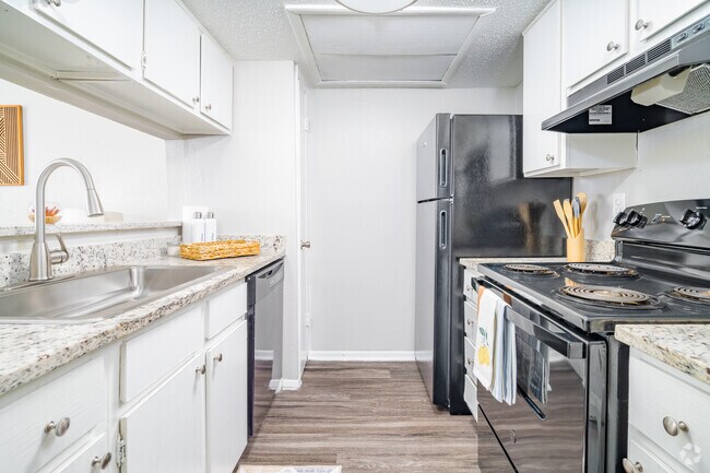 1 habitación, 1 baño - 578 pies cuadrados - Cocina - Calypso Apartments